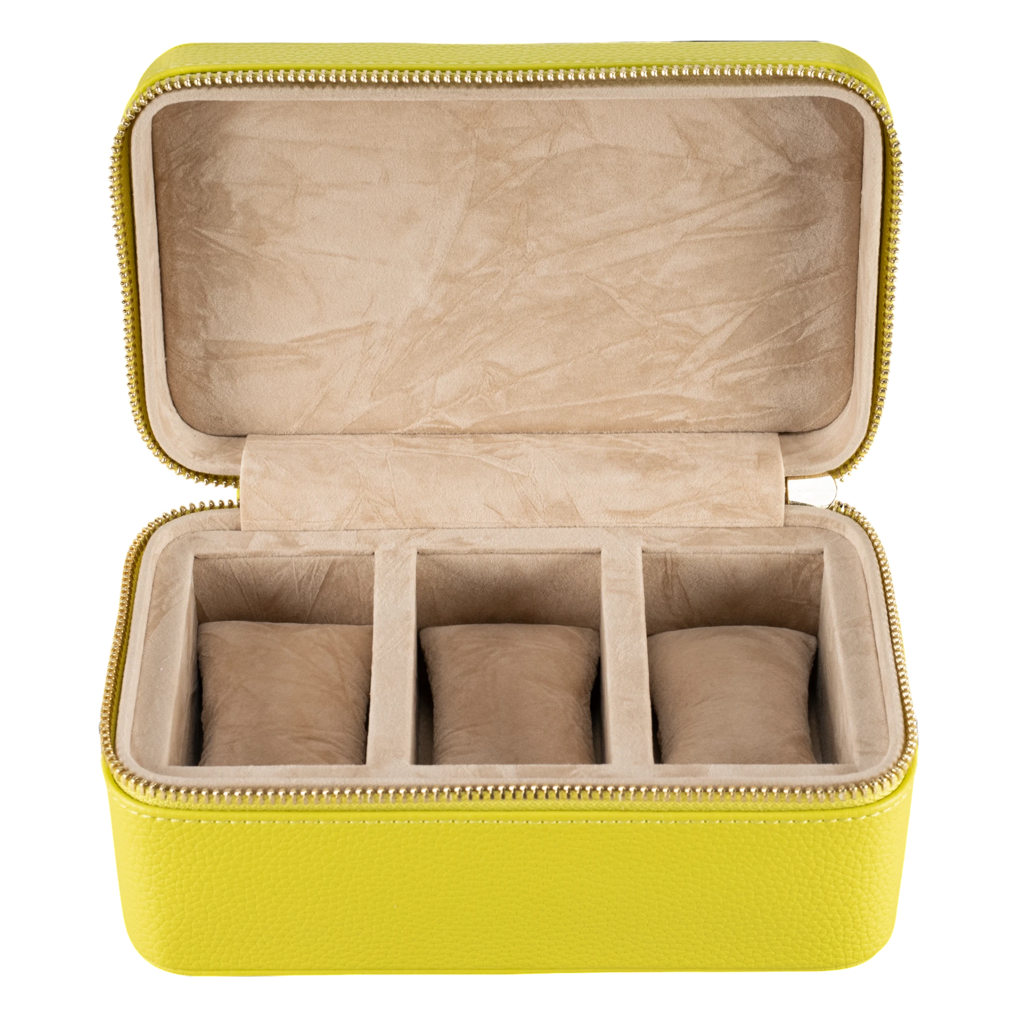 Watch case with zipper Aurora / lime