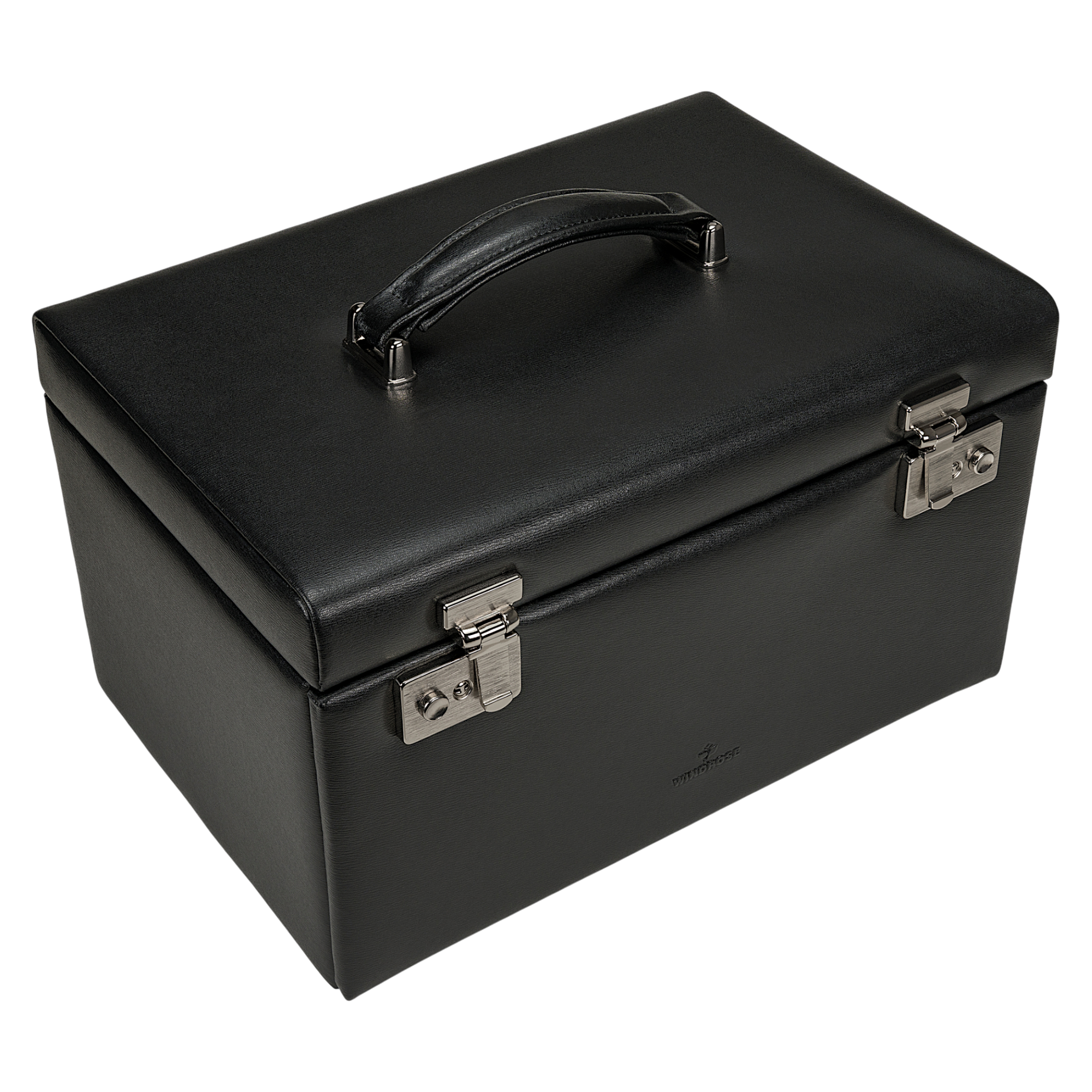 Joyero/reloj Ambiance / negro (cuero)