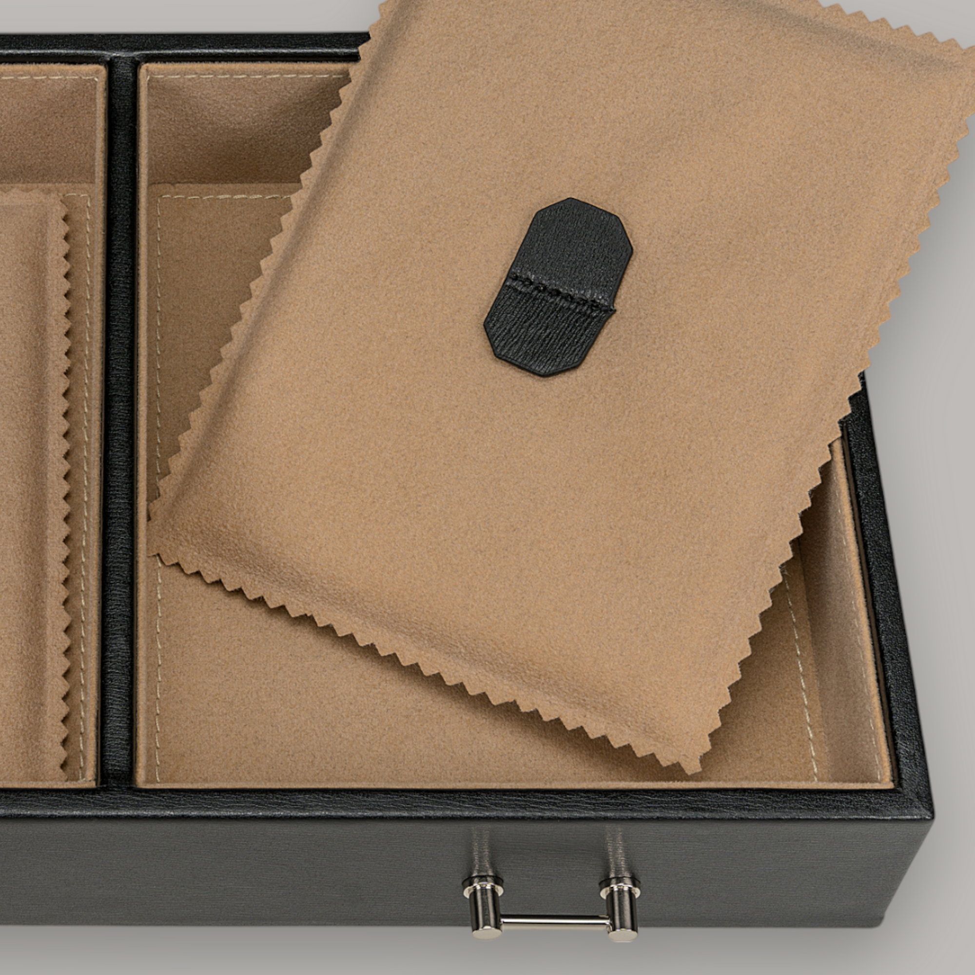 Joyero/reloj Ambiance / negro (cuero)