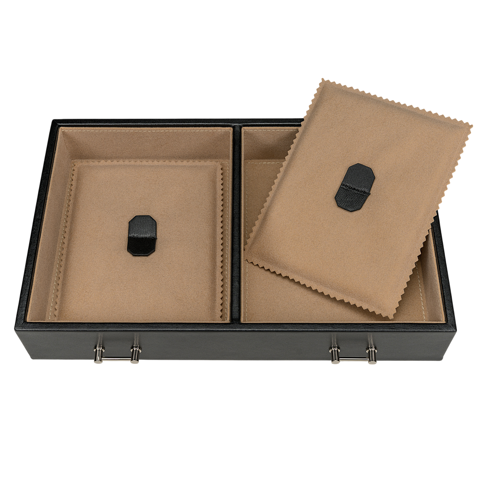 Joyero/reloj Ambiance / negro (cuero)