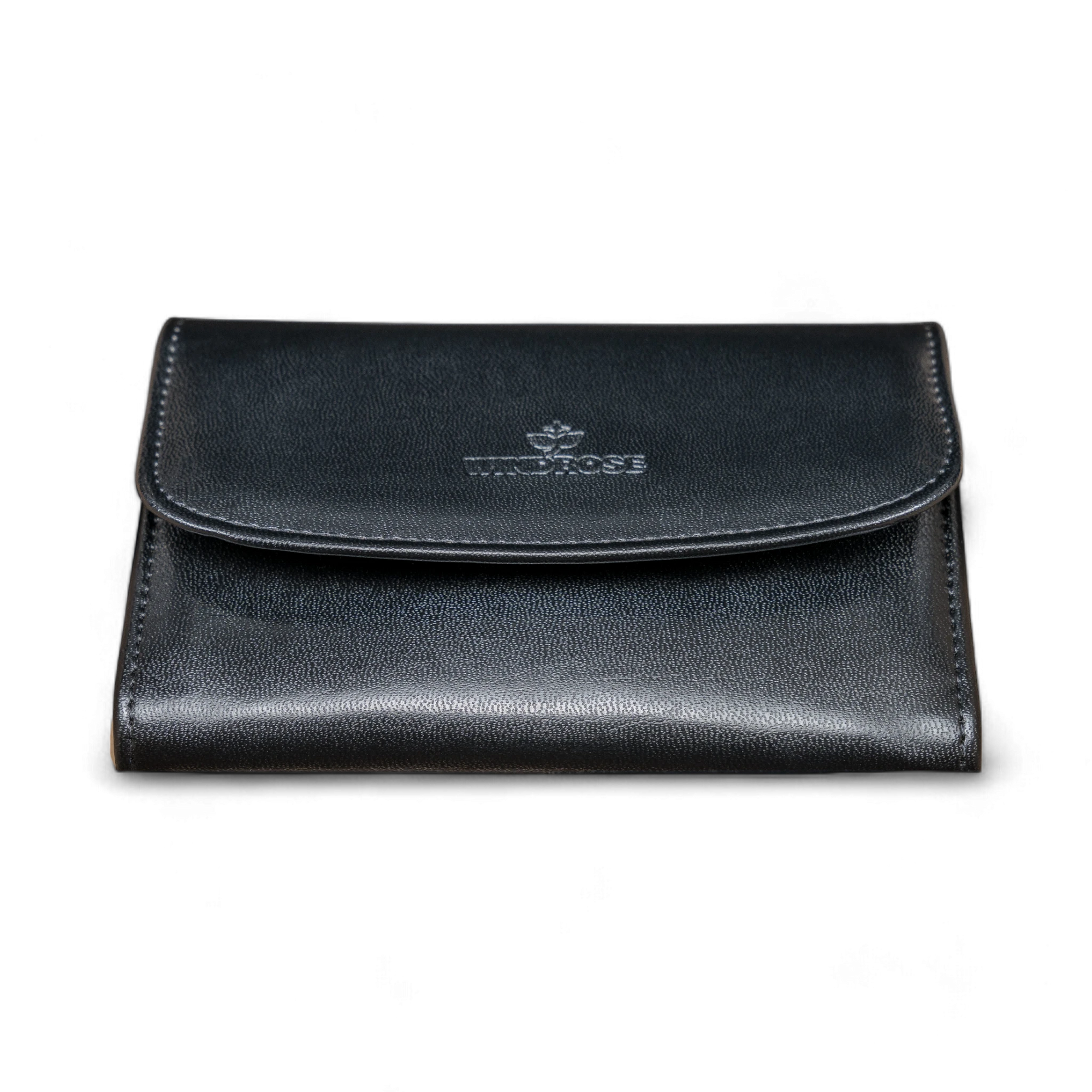 Estuche para joyas/relojes con joyero incrustado Merino / negro
