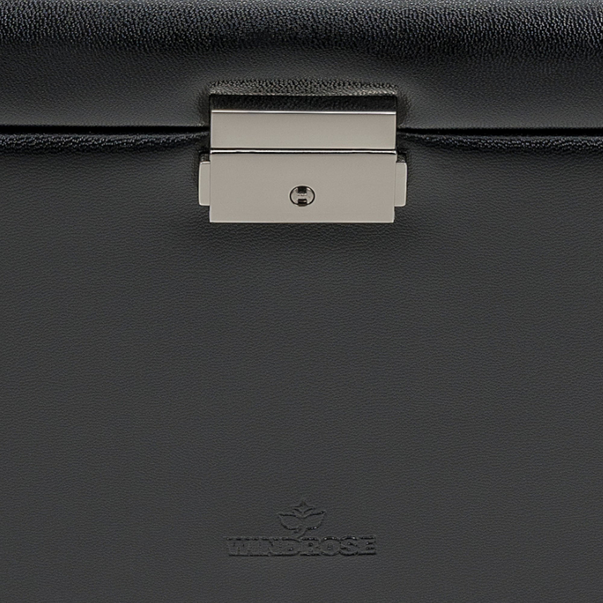 Joyero con bolsa para joyas integrada Merino Moda / negro