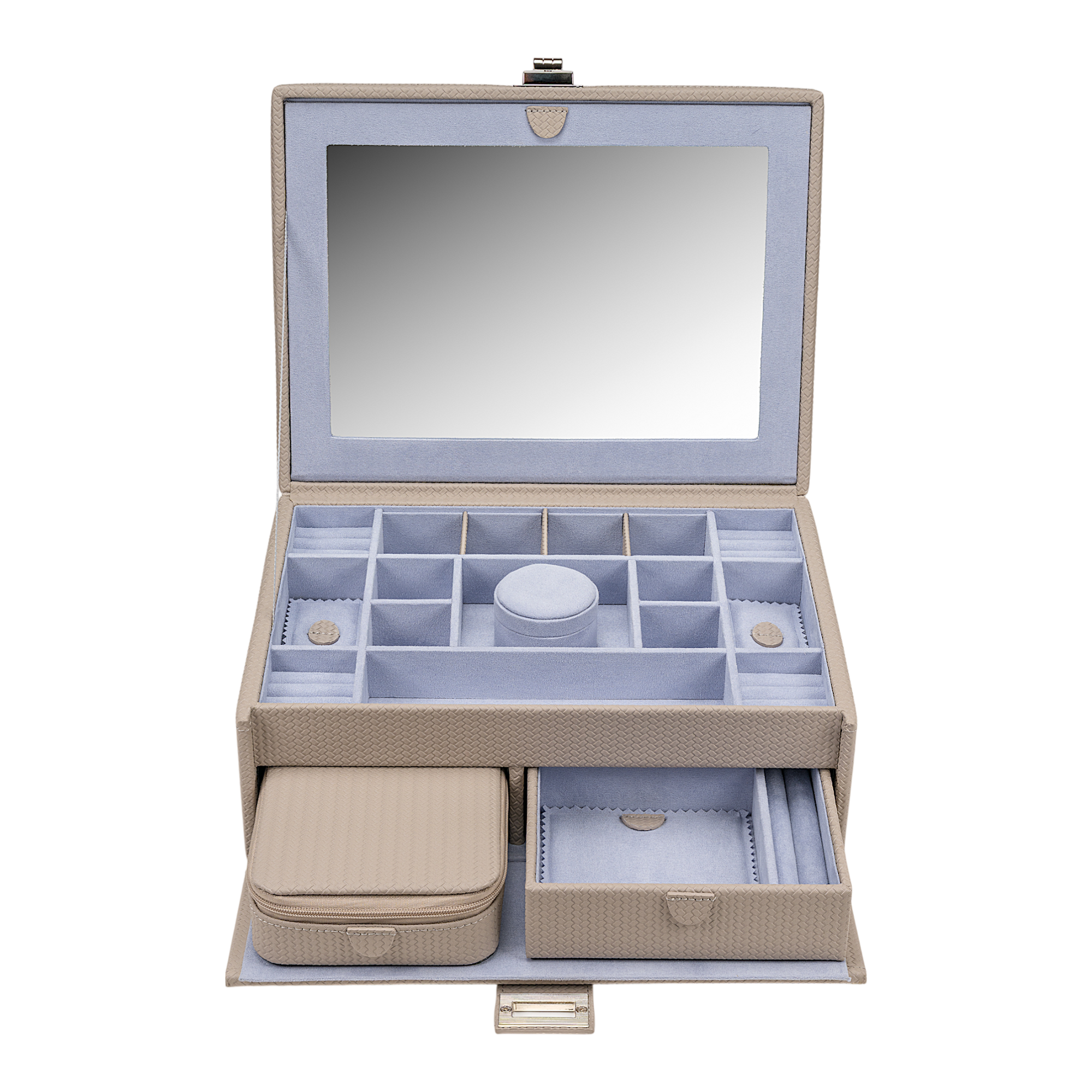 Jewelry case L with insert Corbello / taupe