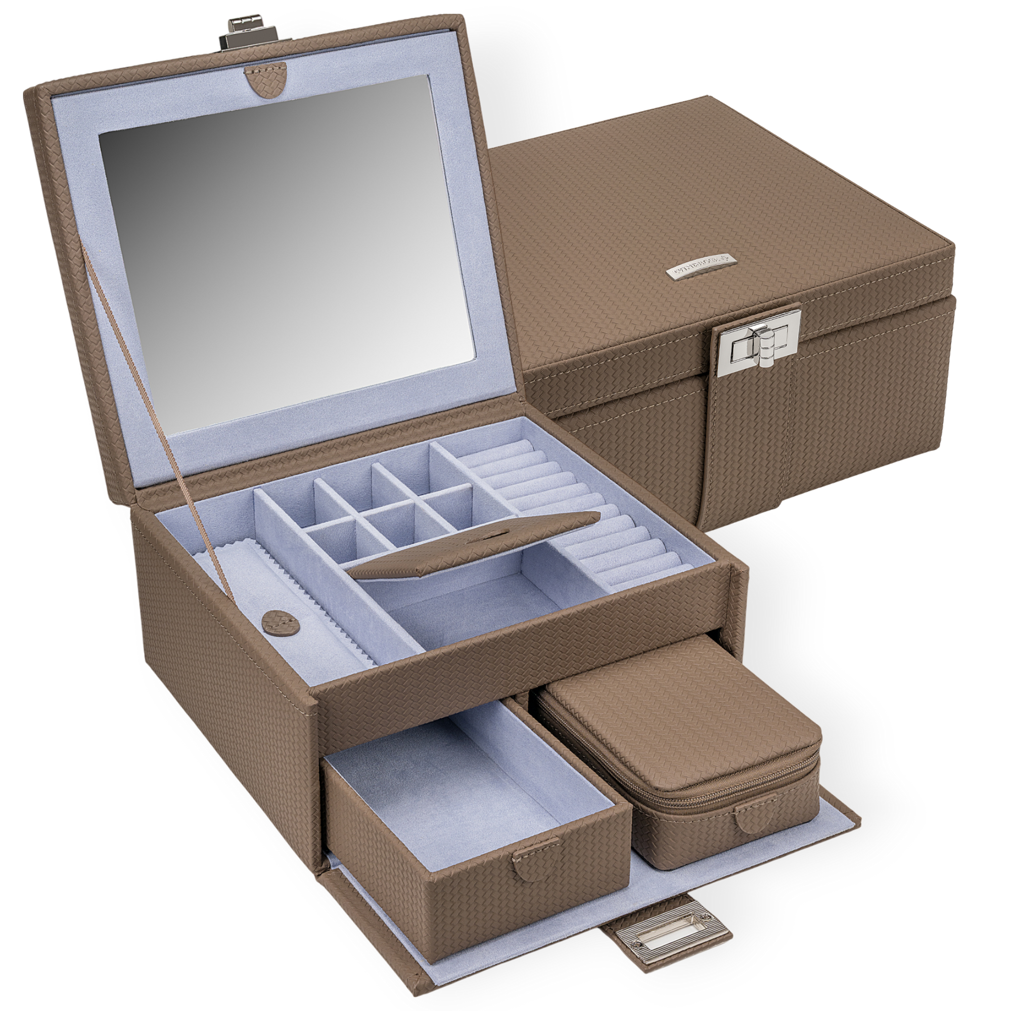 Jewelry case M with insert Corbello / mocca