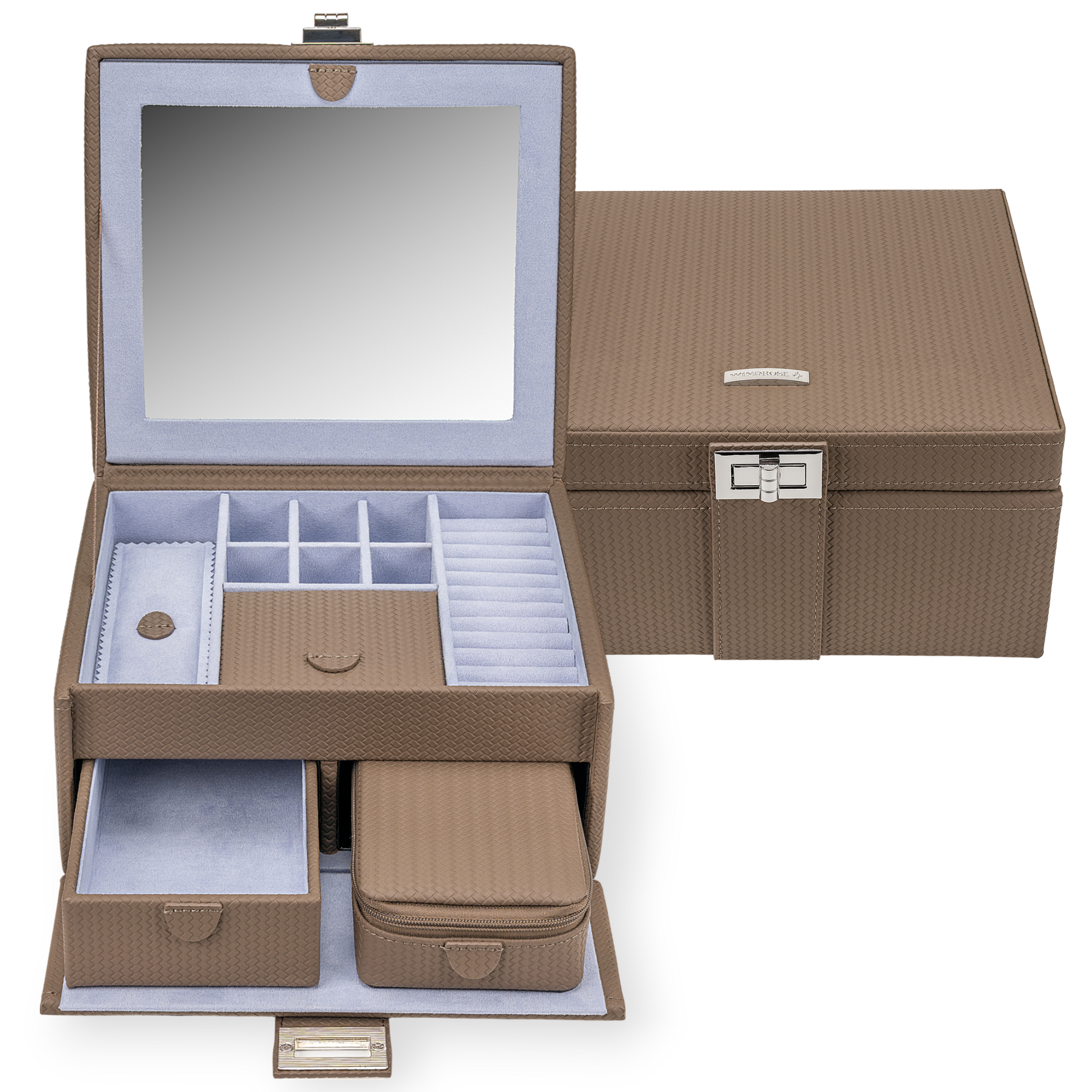 Jewelry case M with insert Corbello / mocca