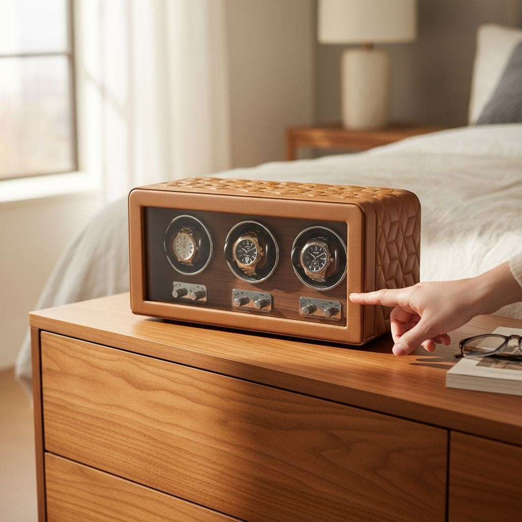 Watch winder 3 watches Noblesse / brown