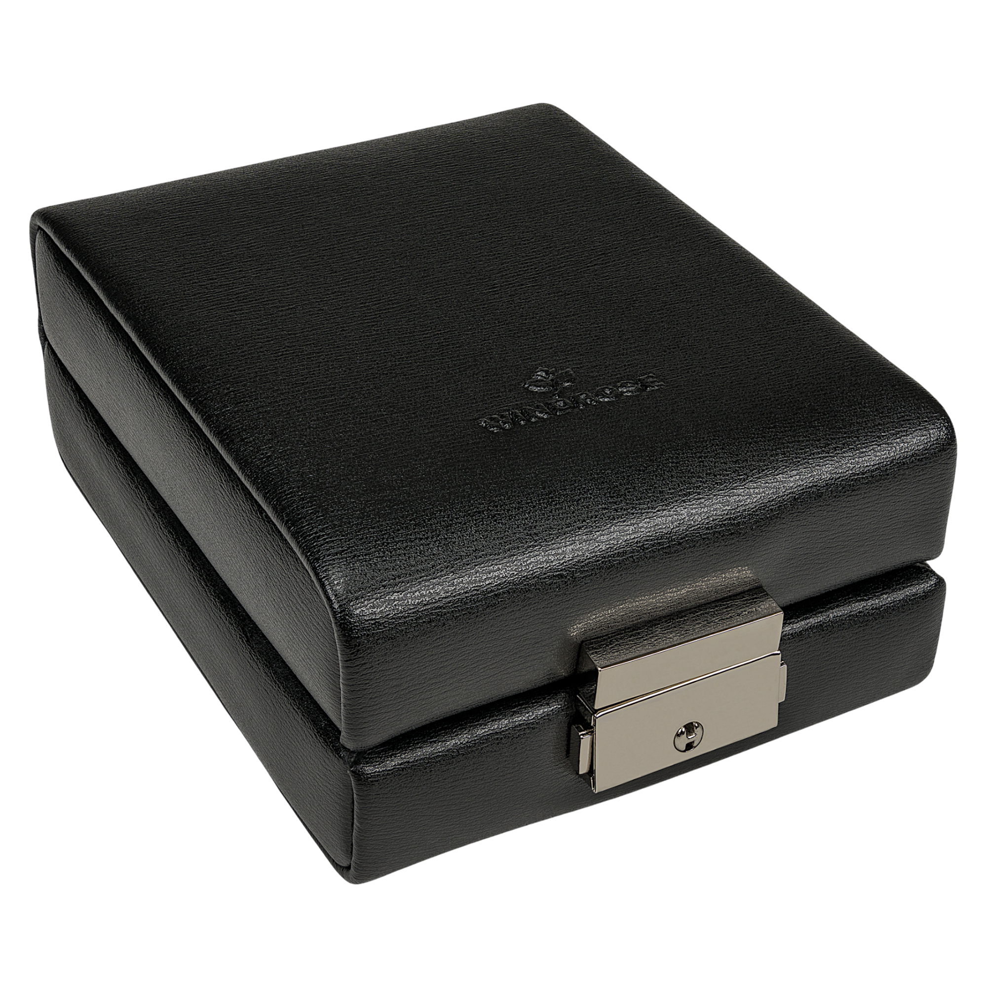 Jewelry/watch case with insert (can be used as a separate case) Ambiance / black (leather)