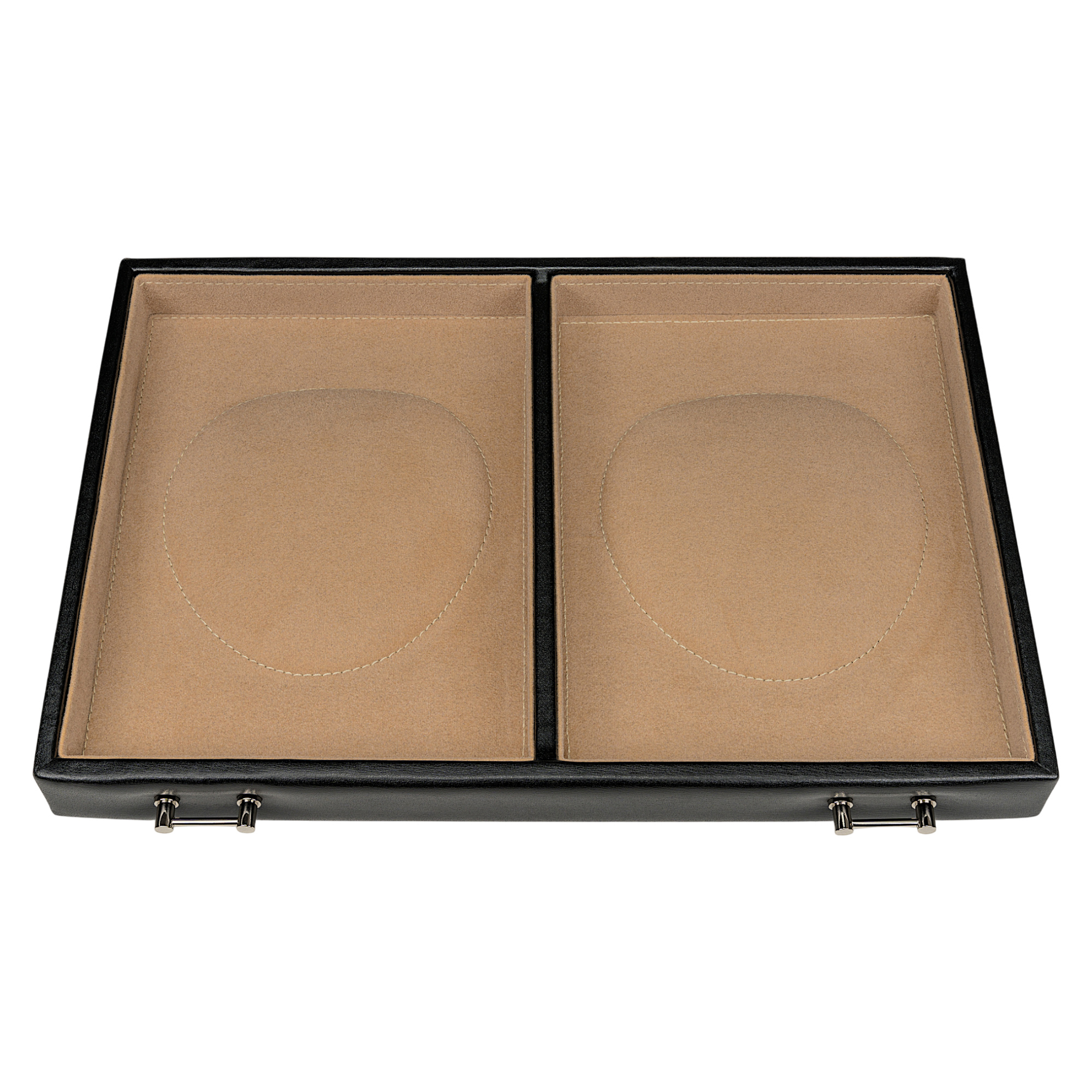 Jewelry/watch case with insert (can be used as a separate case) Ambiance / black (leather)