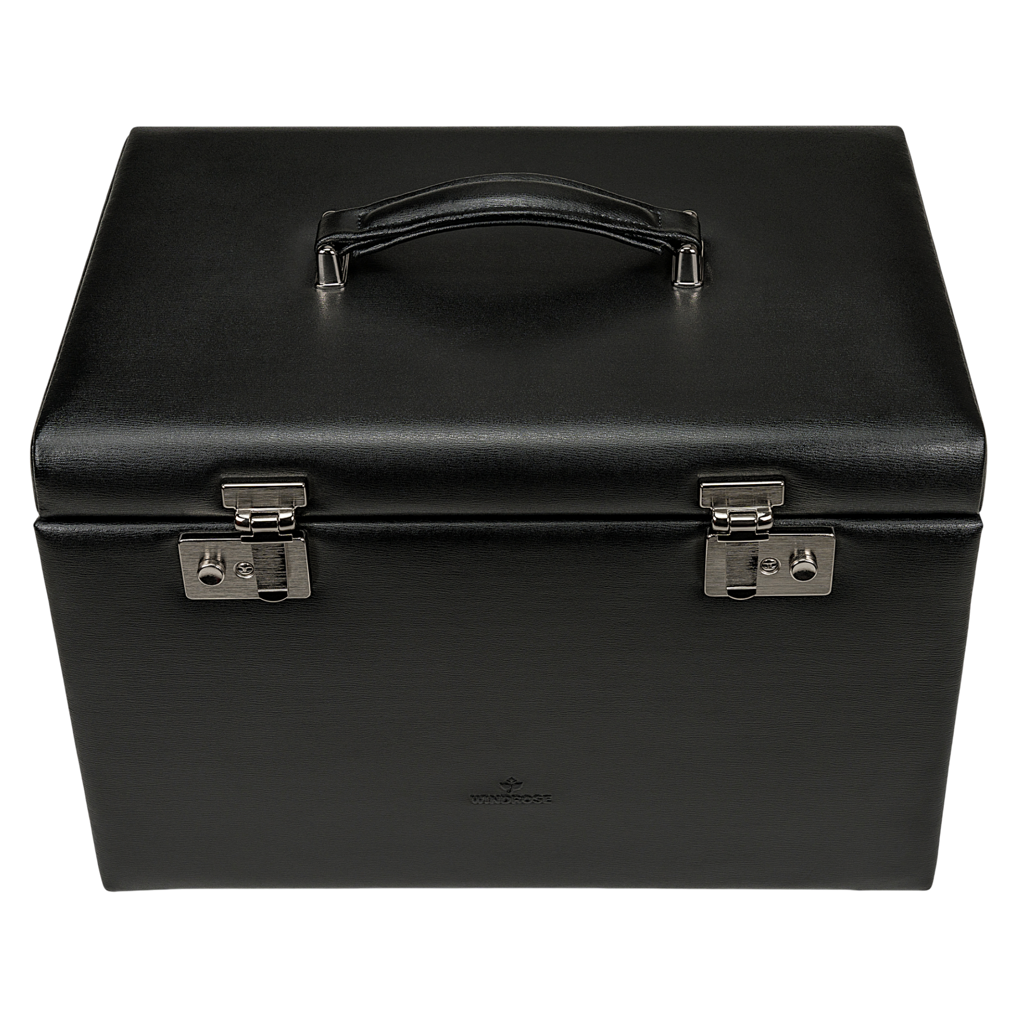 Jewelry/watch case with insert (can be used as a separate case) Ambiance / black (leather)