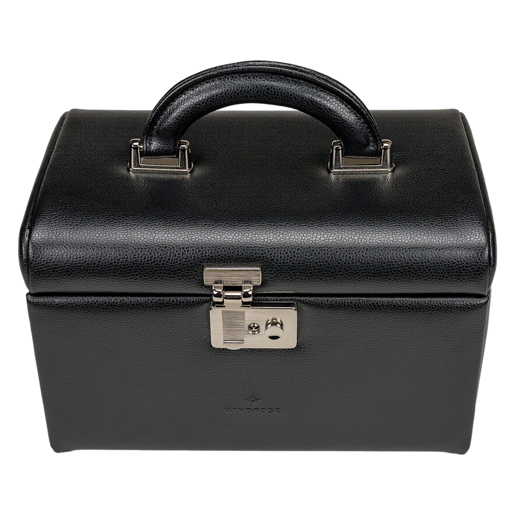 Beluga jewelry case / black (leather)