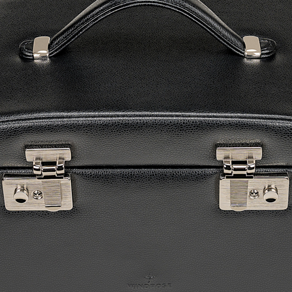 Joyero Beluga / negro (cuero)