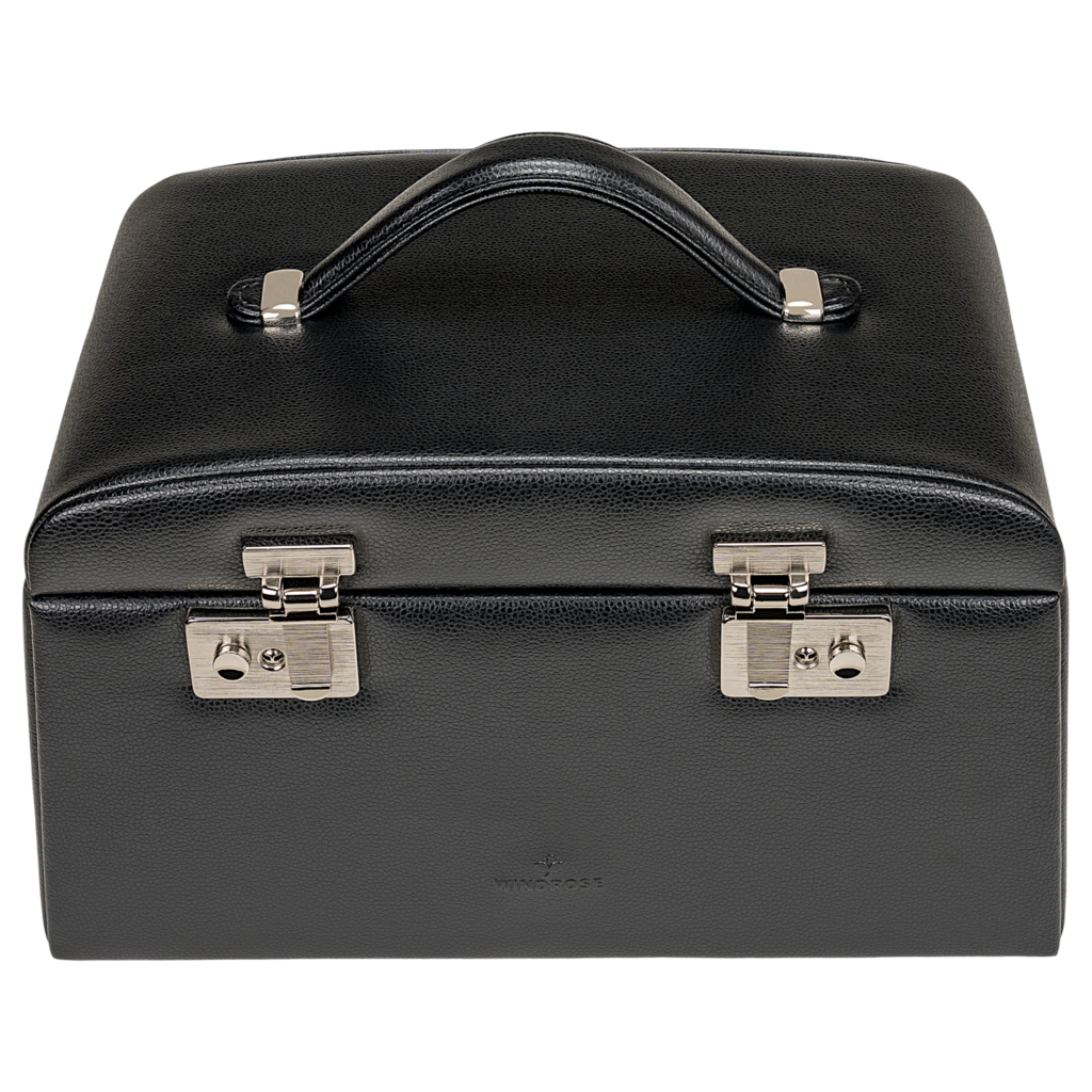 Joyero Beluga / negro (cuero)