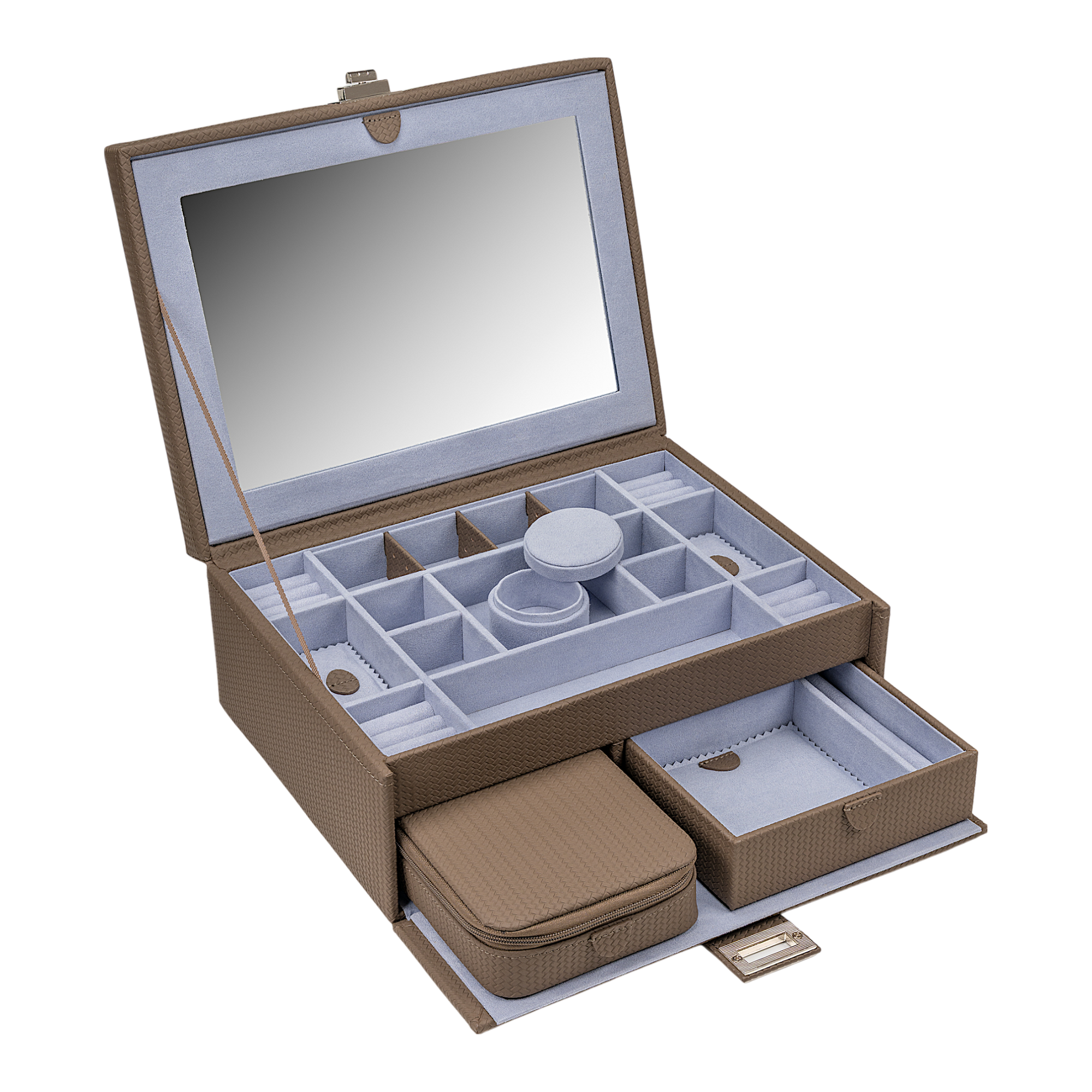 Jewelry case L with insert Corbello / mocca