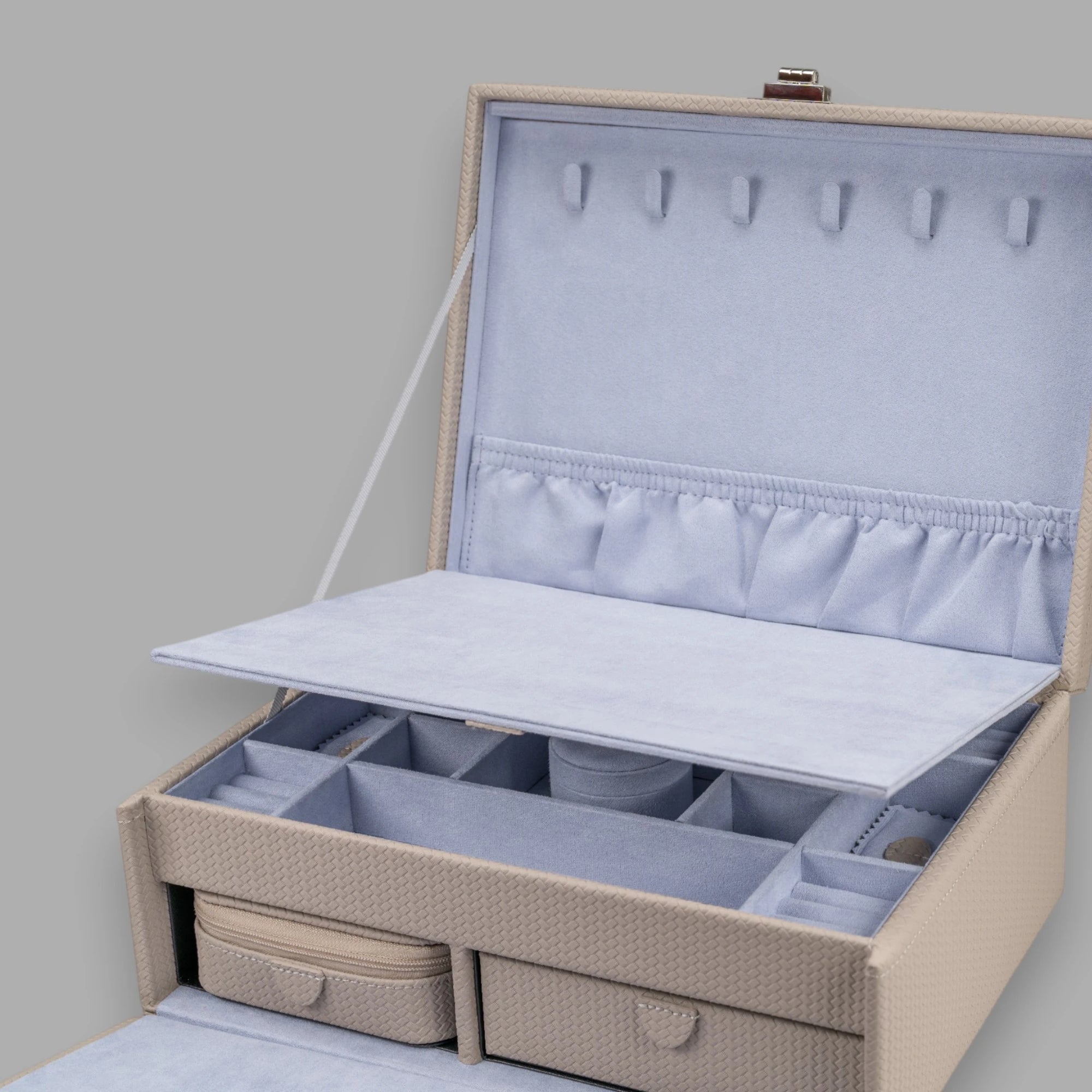 Jewelry case L with insert Corbello / taupe