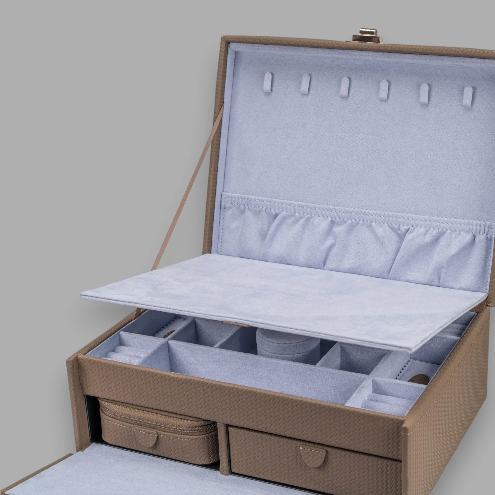 Jewelry case L with insert Corbello / mocca